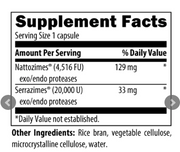 Natto-Serrazime™ by Designs for Health, 120 Vegetarian Capsules