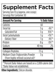 Collagen + MCT by Designs for Health - 390g (0.86 lbs)