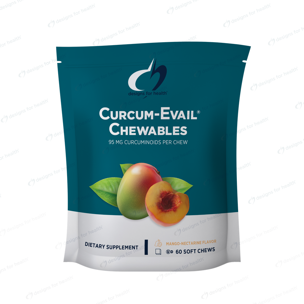 Curcum-Evail® Chewables by Designs for Health, 60 Soft Chews, Mango Nectarine Flavor
