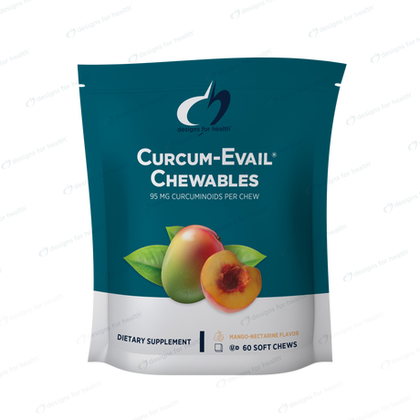 Curcum-Evail® Chewables by Designs for Health, 60 Soft Chews, Mango Nectarine Flavor