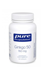 Ginkgo 50 by Pure Encapsulations - 160 mg, 120 Capsules