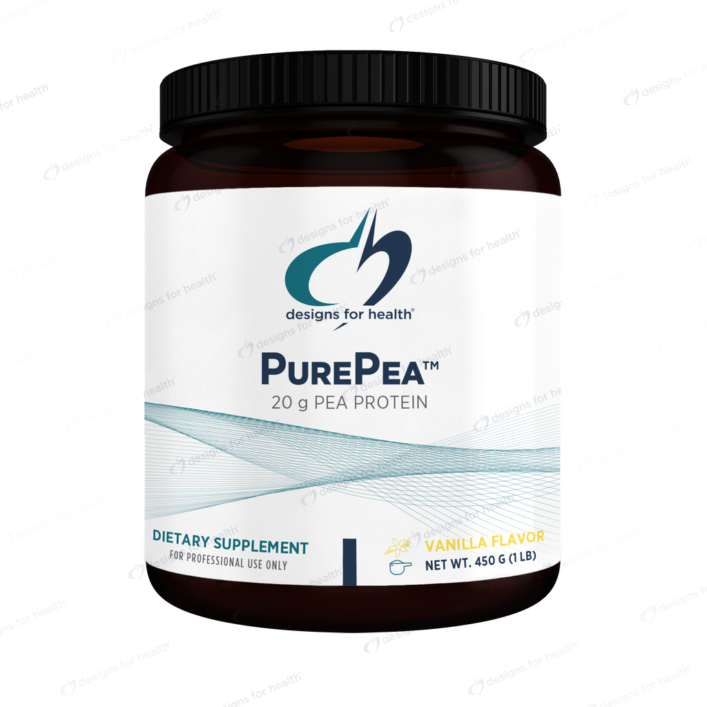PurePea™ Vanilla Protein Powder by Designs for Health, 450 g (1 lb)